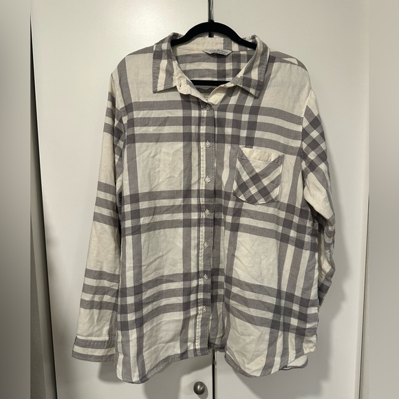 Alpine Tops - Alpine Design XXXL Gray Beige Plaid Shirt
